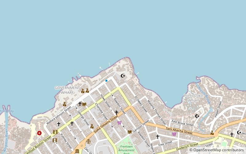 Zentralmoschee Freetown location map