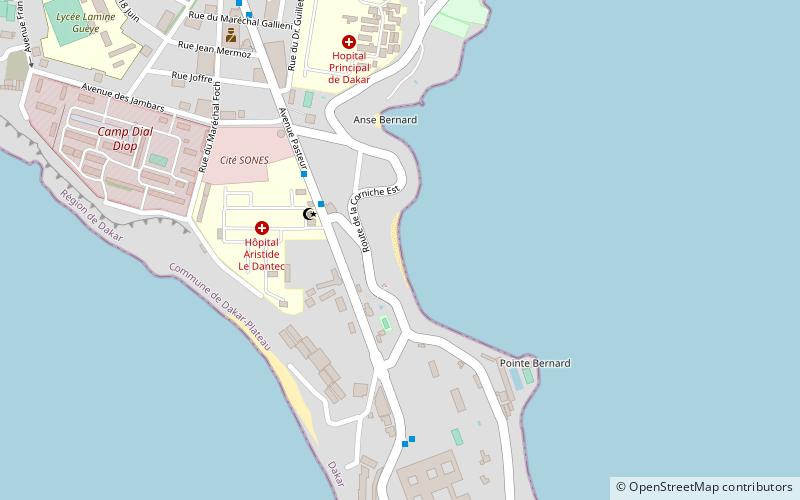 Plage de l'Anse Bernard location map