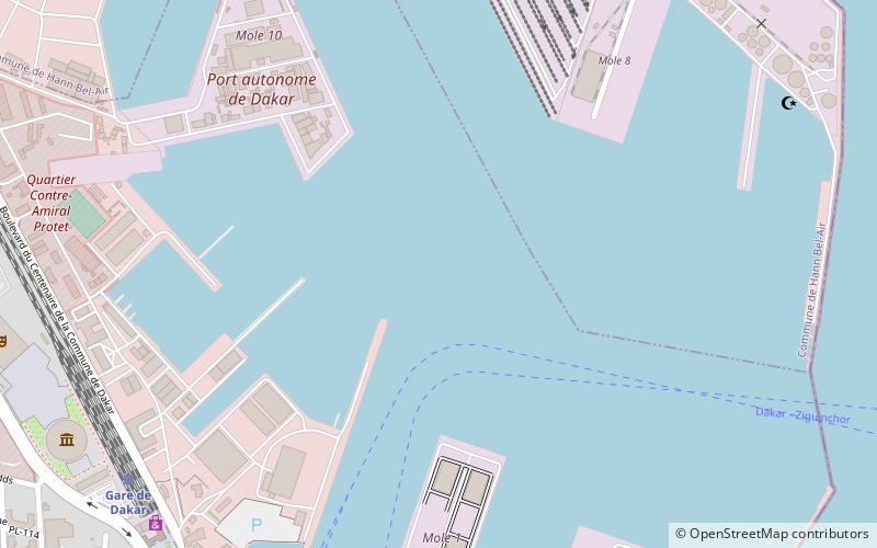 Port autonome de Dakar location map