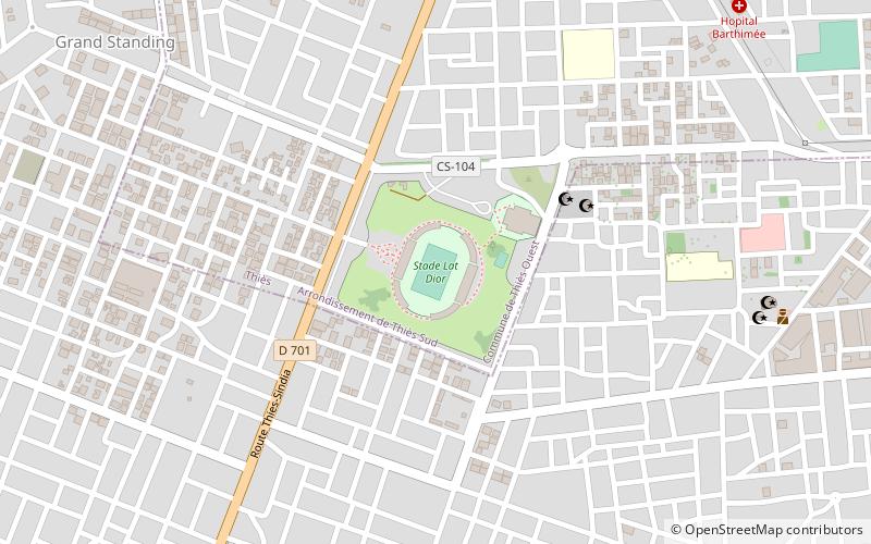 Stade Lat-Dior location map