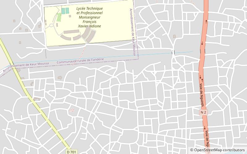 Thiès Nord location map