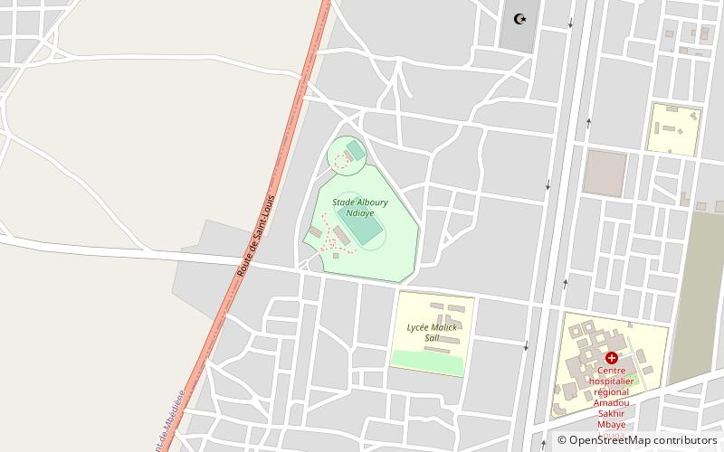 Louga location map