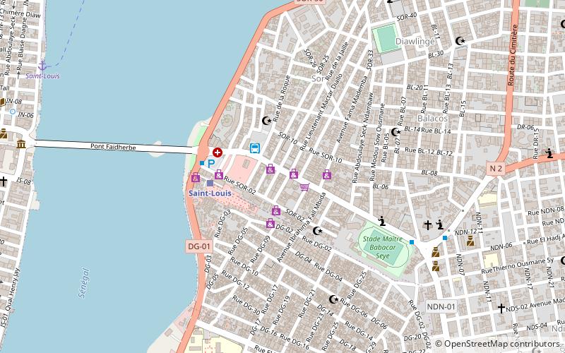 centre commercial saint louis location map