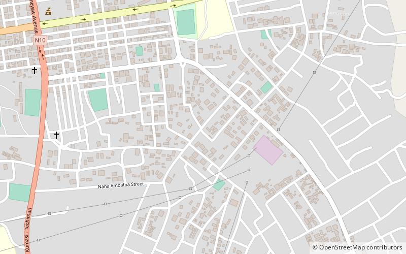 wenchi municipal district popenguine location map