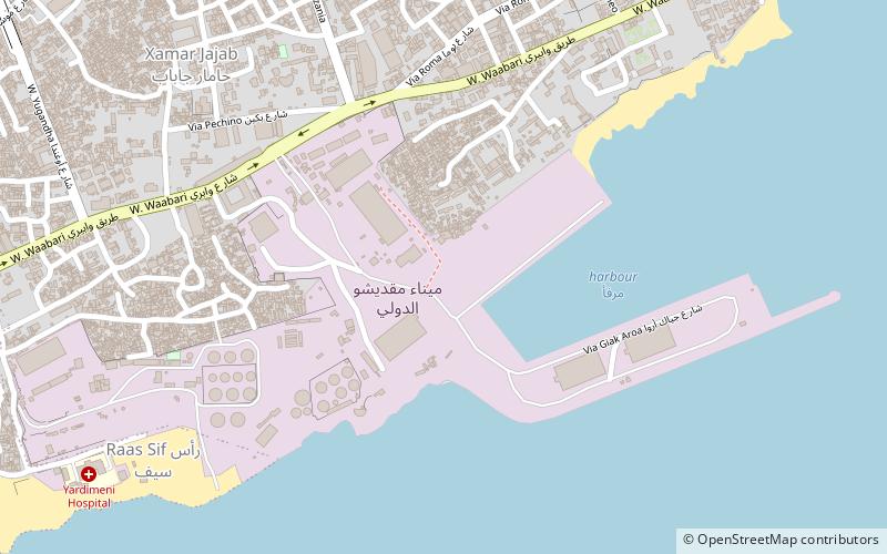 Port of Mogadishu location map