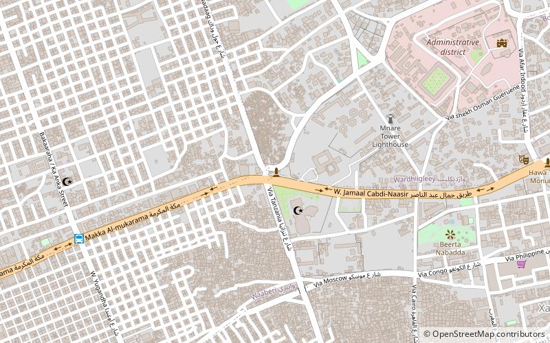 taalada sayidka mogadiszu location map