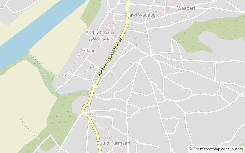 bardhere district baardheere location map