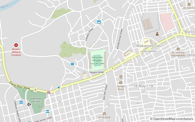 hargeisa stadium hargejsa location map