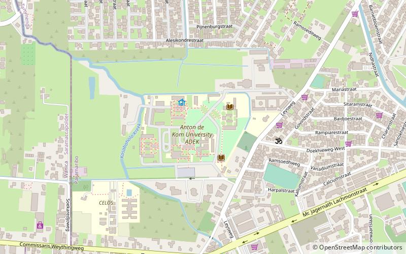 Universidad Anton de Kom location map