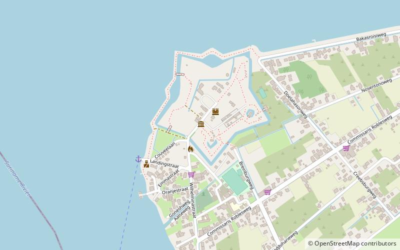 fort nieuw amsterdam location map