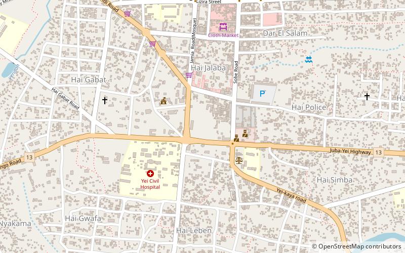 freedom square yei location map