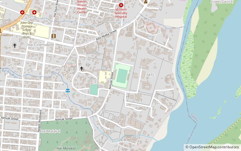juba stadion location map
