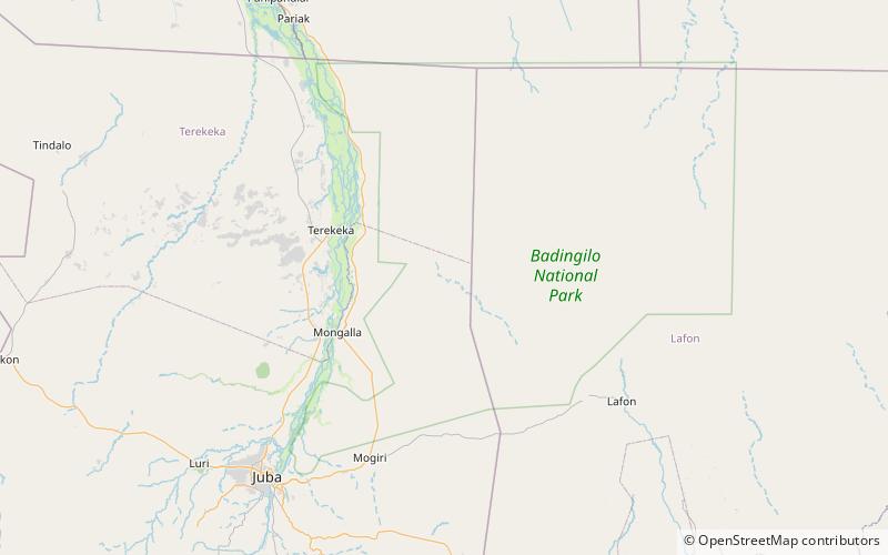 badigeru swamp parc national de bandingilo location map