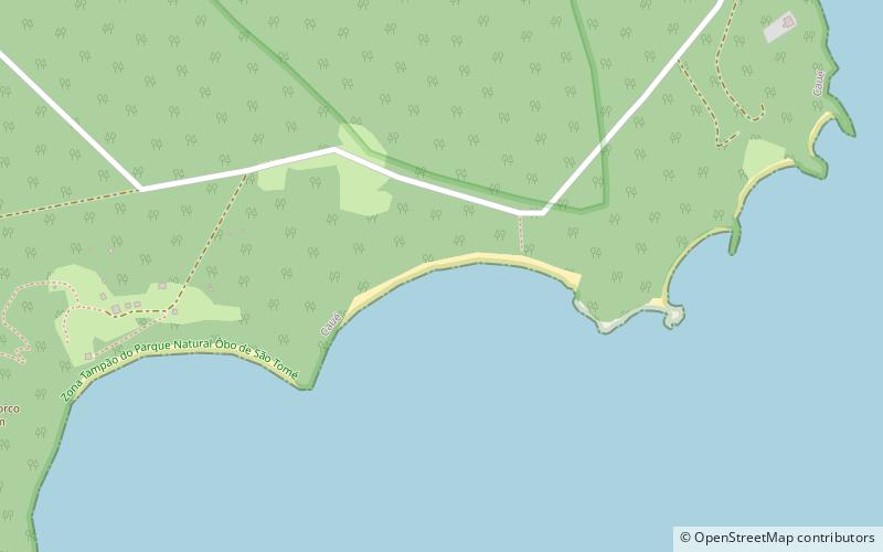 praia cabana sao tome island location map