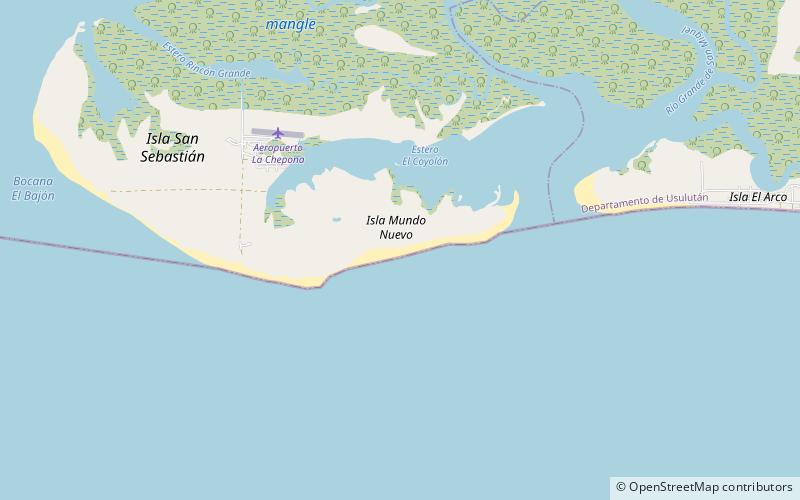 playa hermoso jiquilisco bay location map