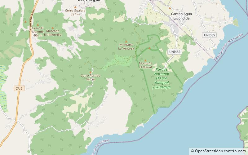 Bosque Conchagua location map