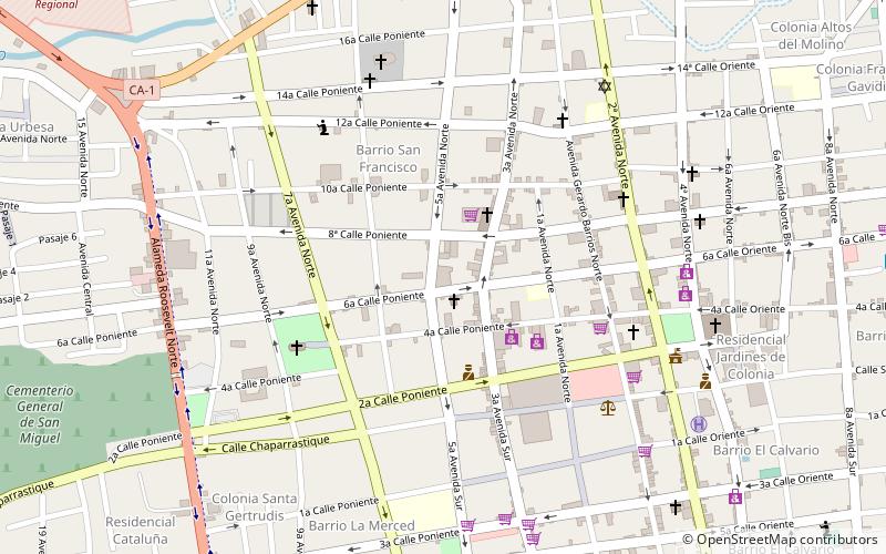 plaza medica san francisco san miguel location map