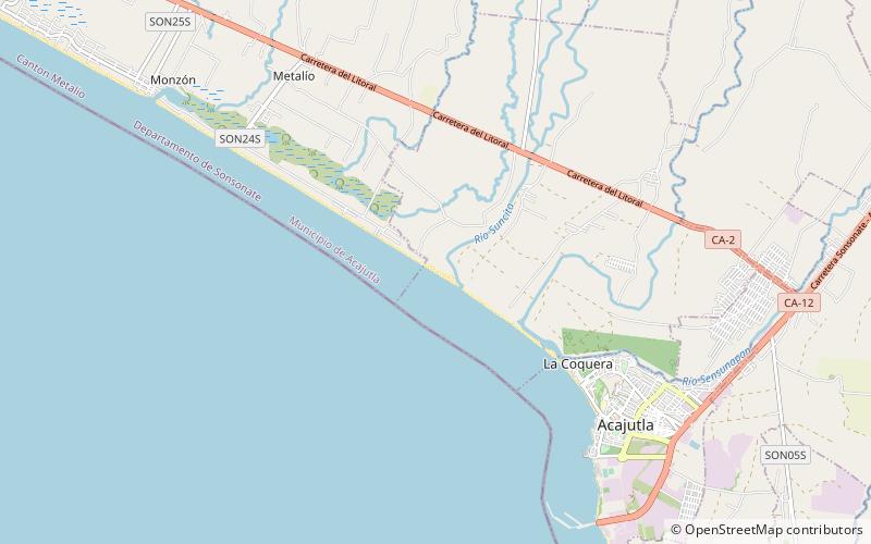 playa el suncita location map
