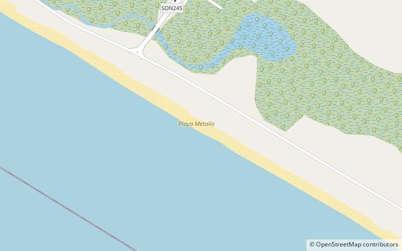 playa metalio location map