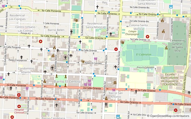 Plaza San Antonio location map