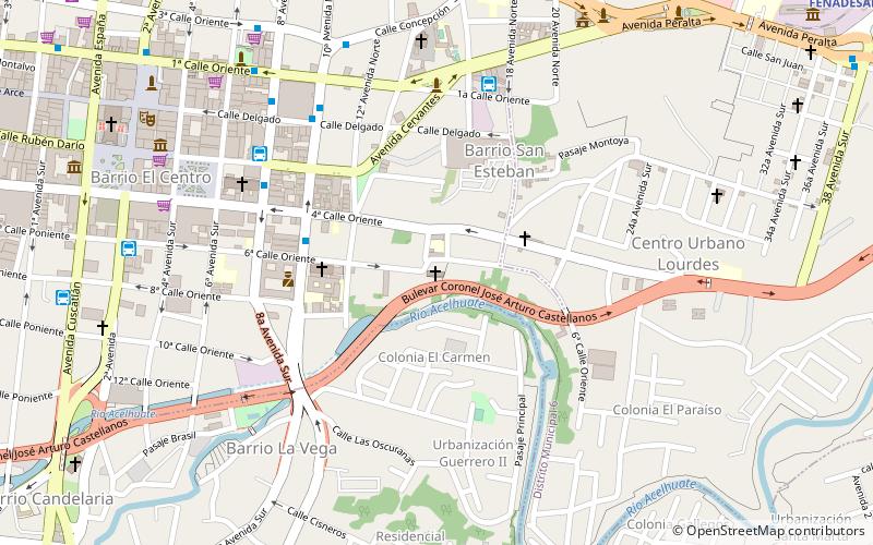 san esteban san salvador location map