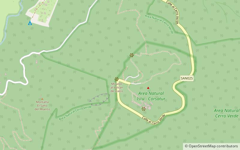 cerro verde santa ana location map