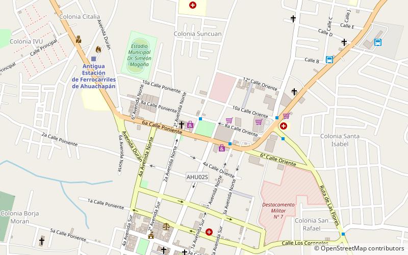 parque general francisco menendez ahuachapan location map