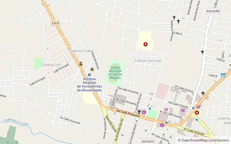Estadio Simeón Magaña location map