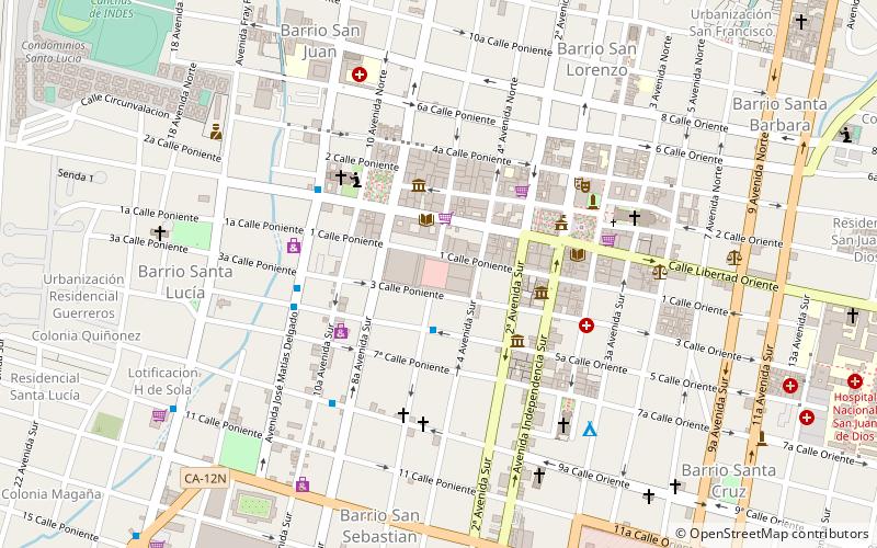 mercado central de santa ana location map