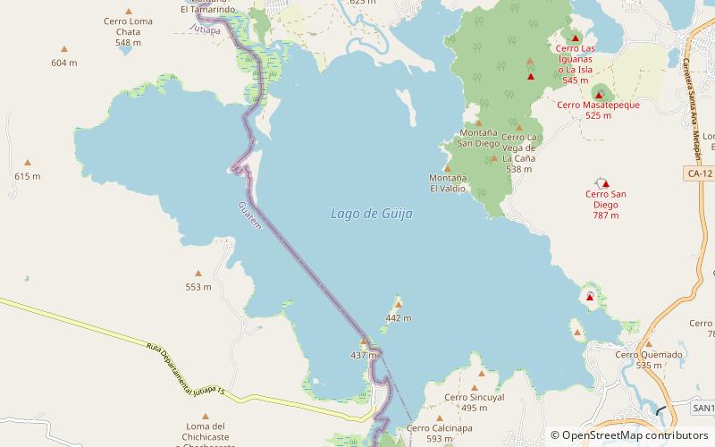 Lake Güija location map