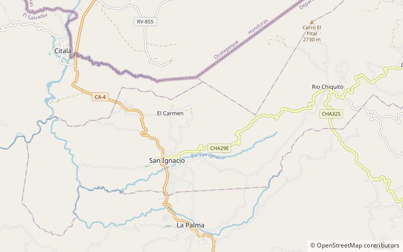 Cerro El Pital location map