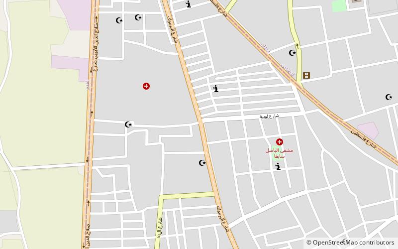 campo de refugiados de yarmouk damasco location map