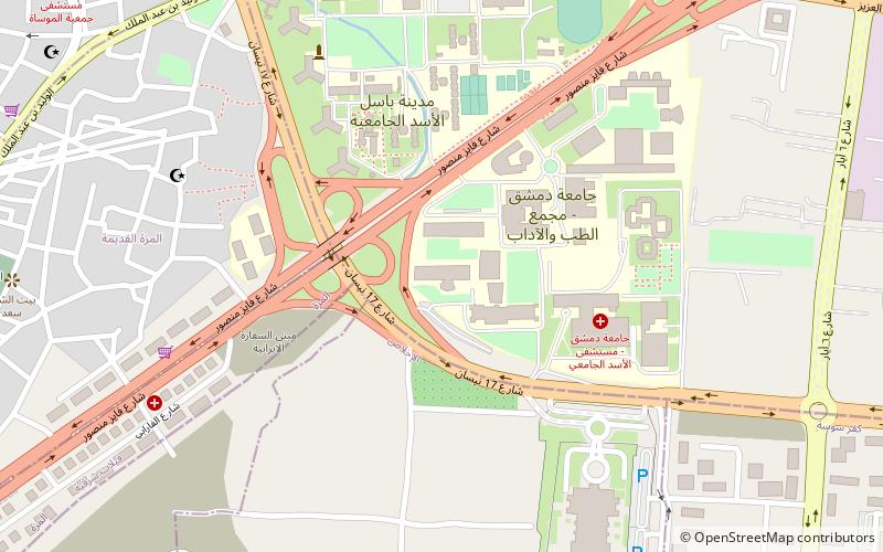 Damascus University - Faculty of Medicine location map