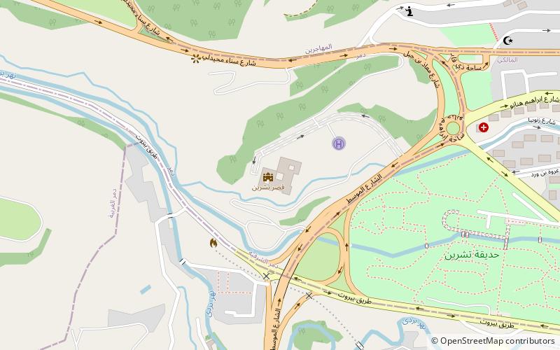 tishreen palace damascus location map