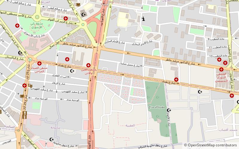 baghdad street damaskus location map
