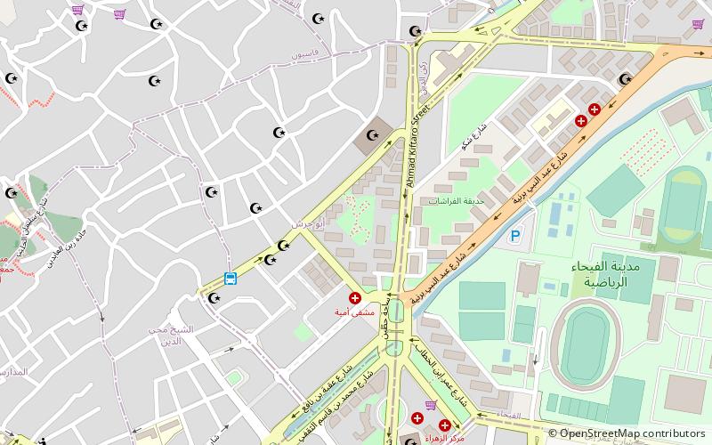 rukneddine damaskus location map