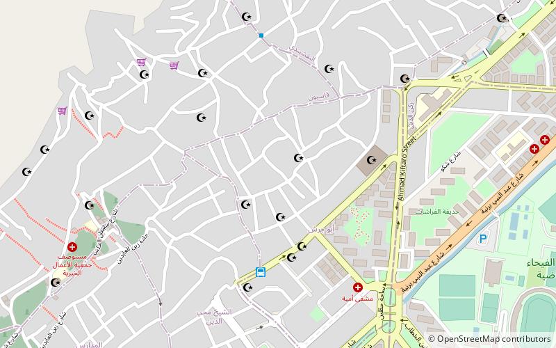 abu jarash damaszek location map