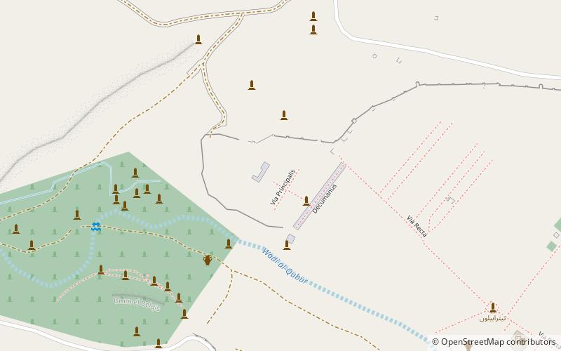 Camp of Diocletian location map