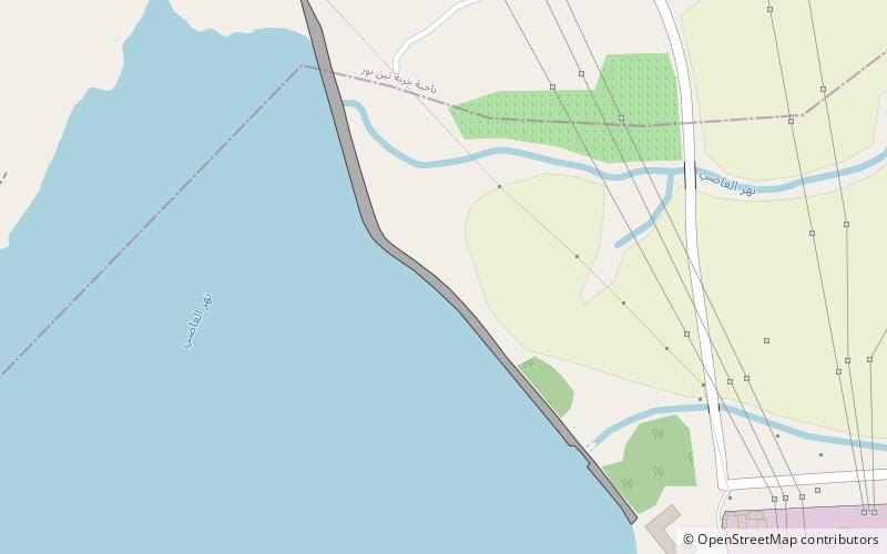 lake homs dam location map