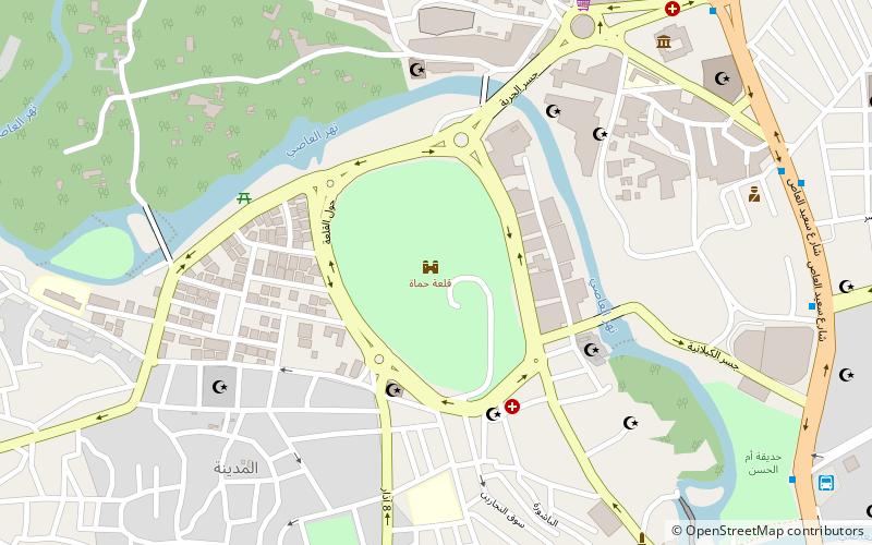 Hama Castle location map