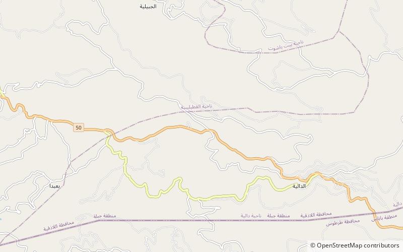 Syrian Coastal Mountain Range location map