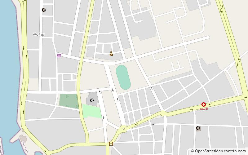 Al-Baath Stadium location map