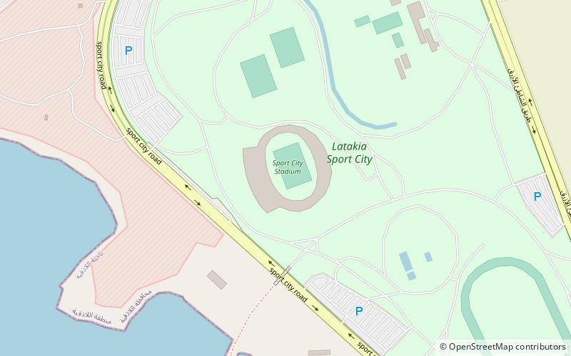Bassel al-Assad Stadium location map
