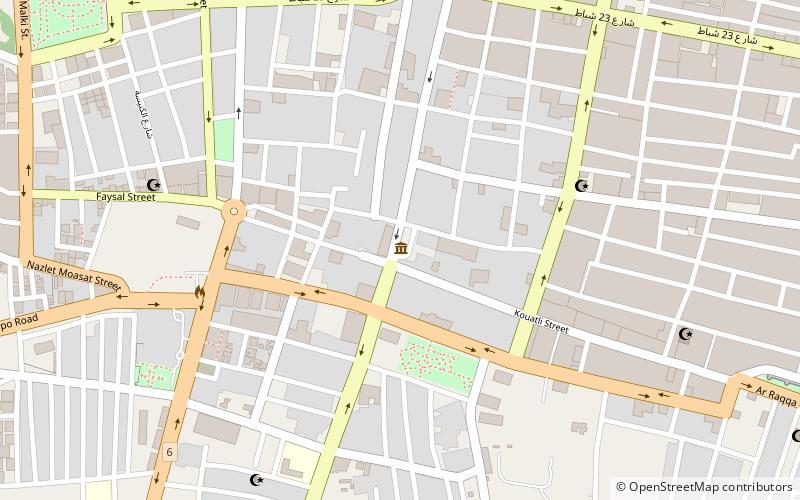 Raqqa Museum location map