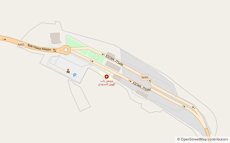 Bab al-Hawa Border Crossing location map
