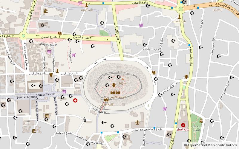 Aleppo Citadel Museum location map