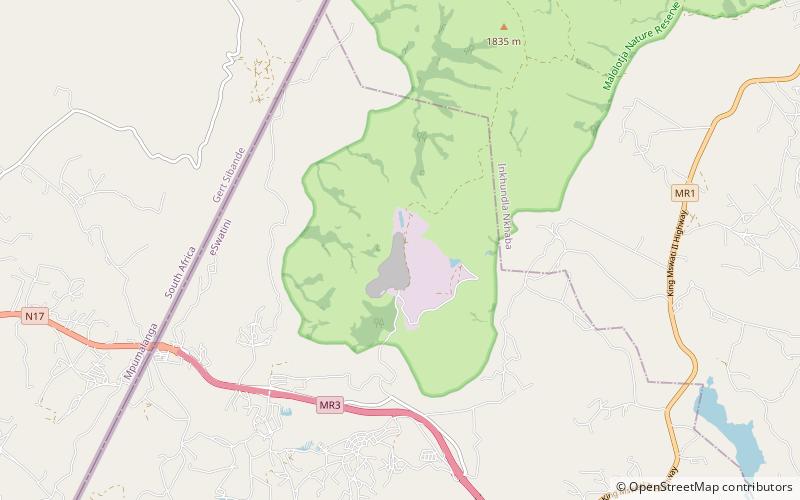 Ngwenya Mine location map