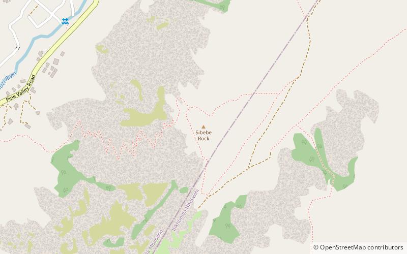 sibebe rock mbabane location map