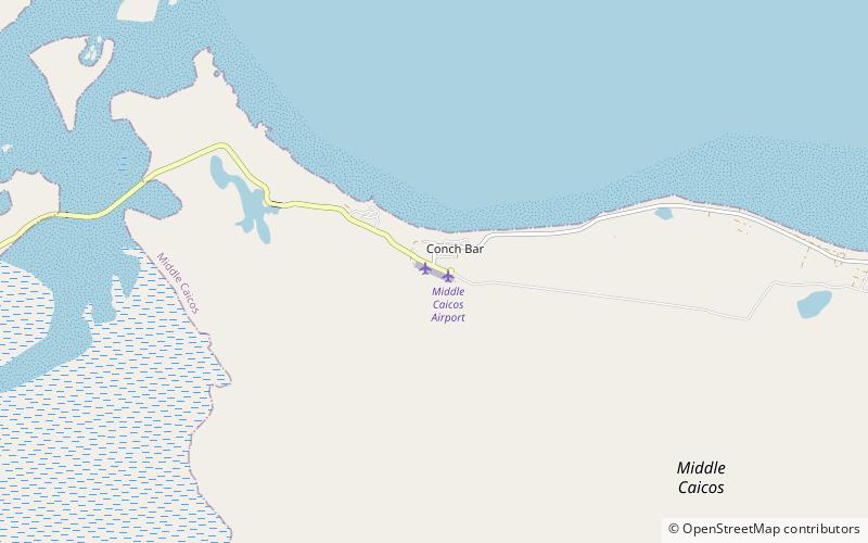 Middle Caicos location map