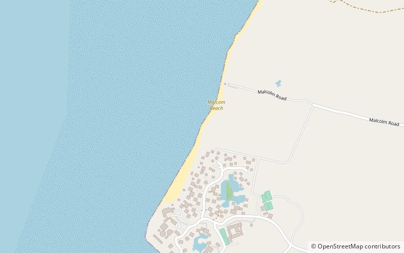 malcom beach providenciales location map
